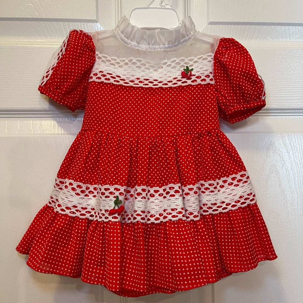 Vintage baby girl dress size 12 months